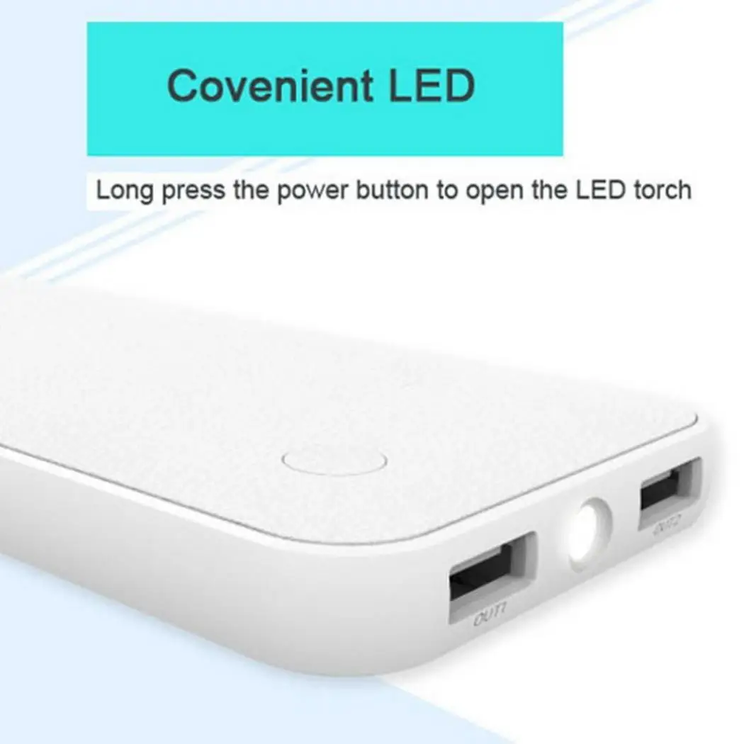 

Fashion Portable Large Capacity Dual USB DC 5V 1A Output Power Manual Bank Home, Office, Outdoor Charge 70 %