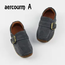 Aercourm Мальчиков Shoes Весна Новый 2017 Дети Skidproof Натуральная Кожа Спортивные Повседневные Shoes Детские Плоские Девушки Shoes Дети Кроссовки