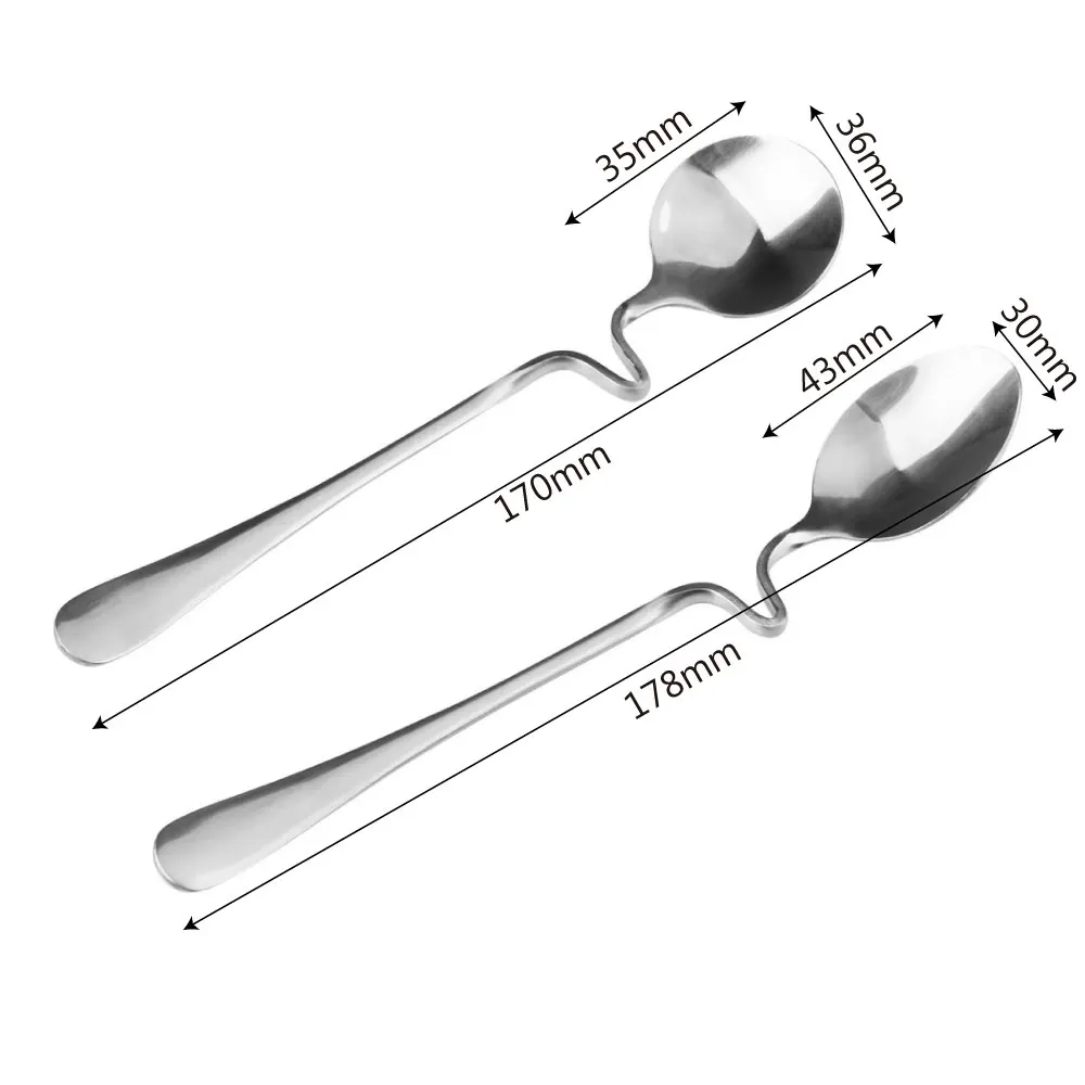HOOMIN кофейная ложка c длинной ручкой подвесная чайная ложка для чашки из нержавеющей стали фруктовая Вилка десертная ложка для конфет и чая напиток