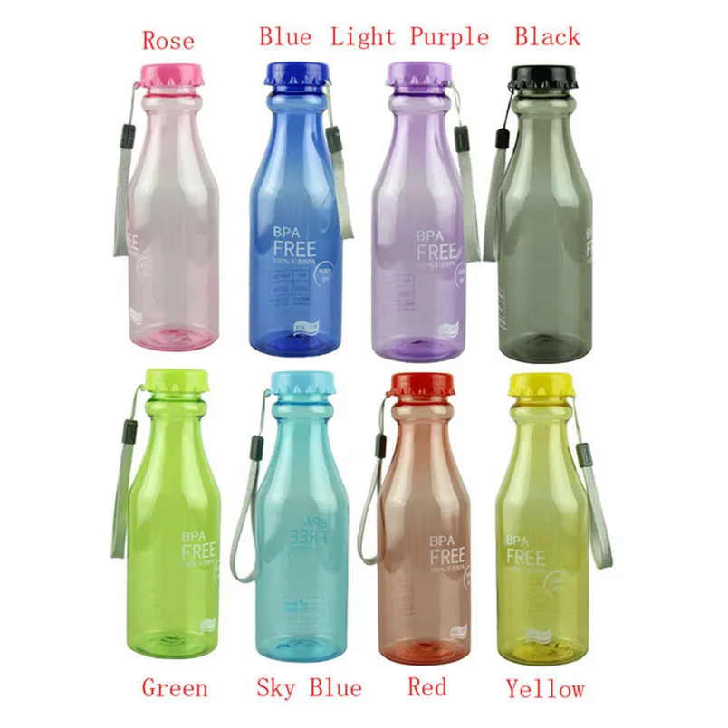 Unbreakable Portable Leak-Proof Water Bottle 550ml BPA Free Cycling Bicycle Bike Sports Unbreakable Plastic Water Bottle #2A17 (3)