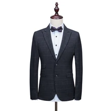 OSCN7 пиковые нагрудные клетчатые Индивидуальные костюмы для мужчин 3 шт. Джентльмен Бизнес Свадьба на заказ мужской костюм Блейзер настроить 05