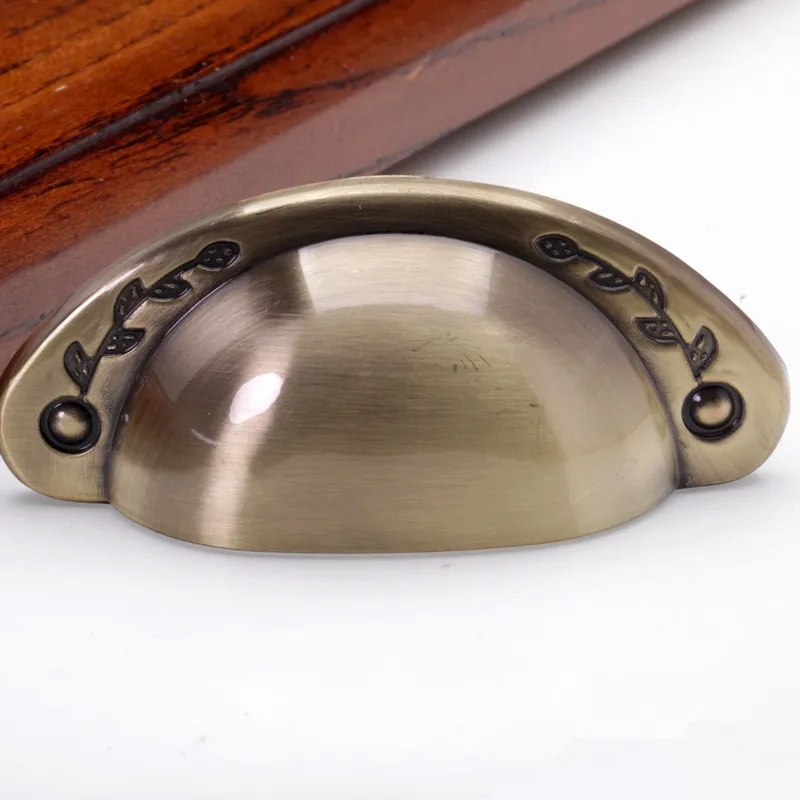 

Vintage Flower Drawer Handle Pulls Flower Knobs Bronze Kitchen Cabinet Handle Furniture Hardware