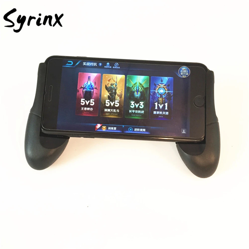 Сиринкс Поддержка мобильных gamepad кронштейн для iPhone X XS XR 8 samsung S9 Xiaomi mi8 Ручка Стенд для PUBG mobile телефон игры держатель