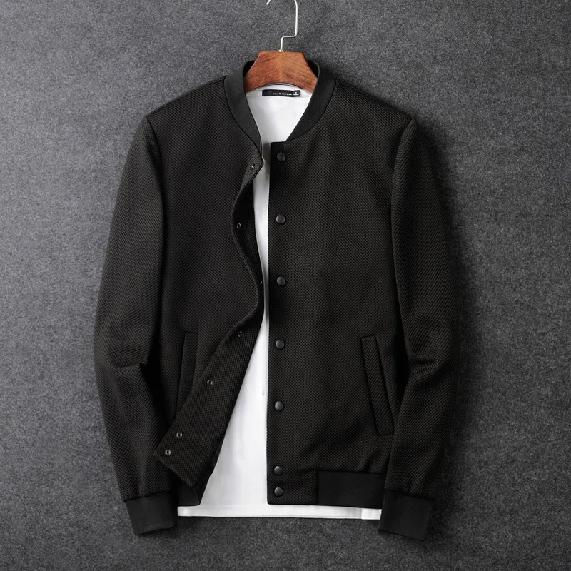 

Minglu New Arrival Spring And Autumn Baseball Uniform Jackets Hight Qulity Fashion Thin Casual Slim Fit Jcaket Plus Size 4XL