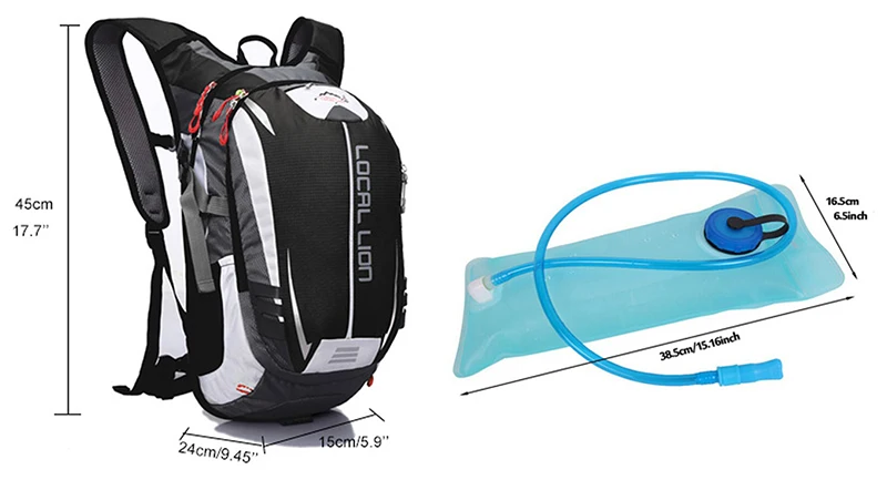 Местный лев 18л велосипедный рюкзак, велосипед MTB открытый спортивная сумка, альпинистский походный дышащий велосипедный рюкзак, сумка для езды на велосипеде