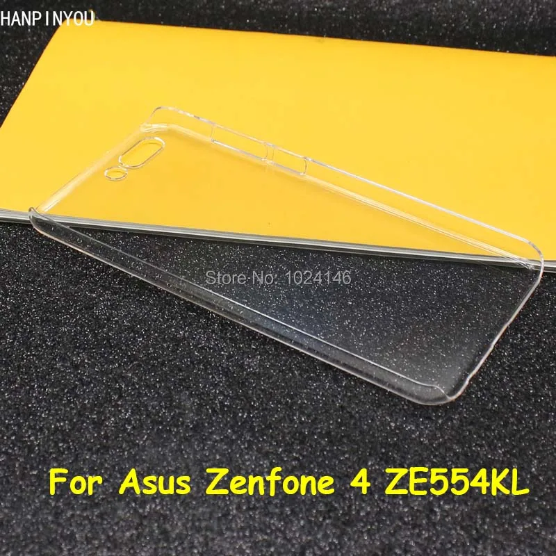 Защитный чехол для Asus Zenfone 4 ZE554KL тонкий прозрачный жесткий из поликарбоната 5
