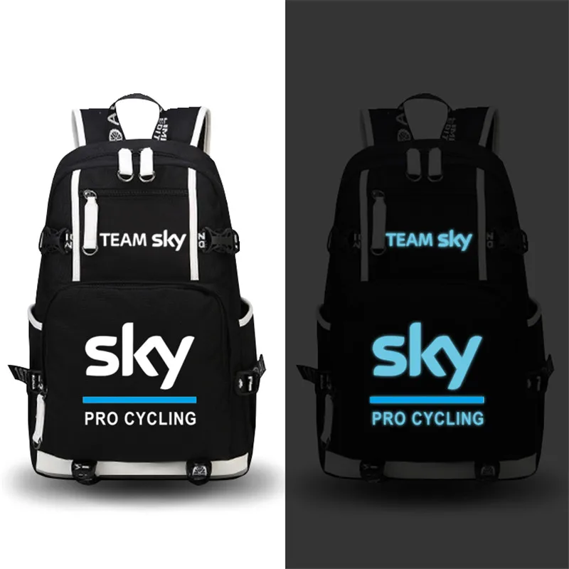 Высокое качество Team Sky Pro Cycle Светящийся рюкзак с принтом военный рюкзак большой емкости дорожные сумки холщовые школьные сумки