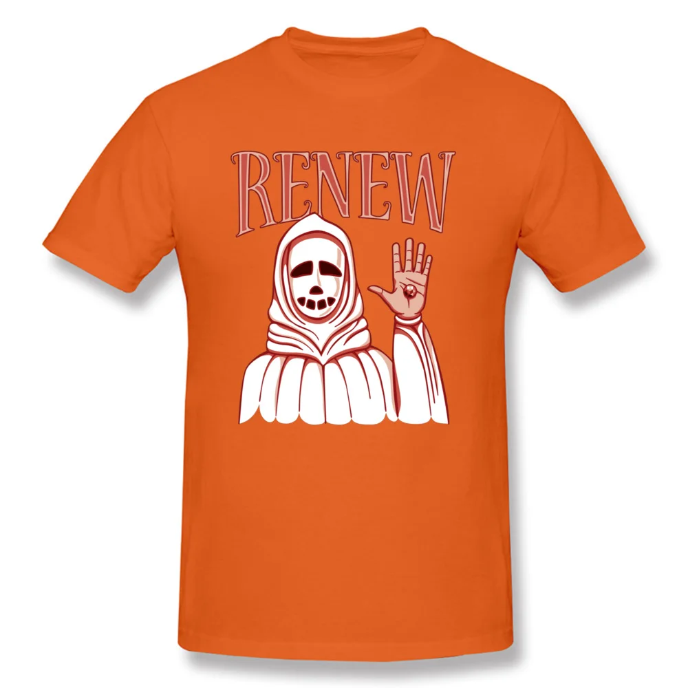  Men Top T-shirts Renew 15336 Design Tops Shirts Cotton Fabric Round Collar Short Sleeve Printing Tops Shirt Thanksgiving Day Renew 15336 orange