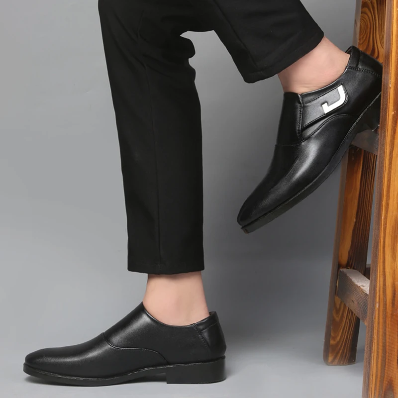 Hombre Casamento Moda Tamanho Casuais Sapatos Homens Pé Pu Dos Grande brown De Selvagem Couro Zapatillas Black Ag477 PnT1qPO4w