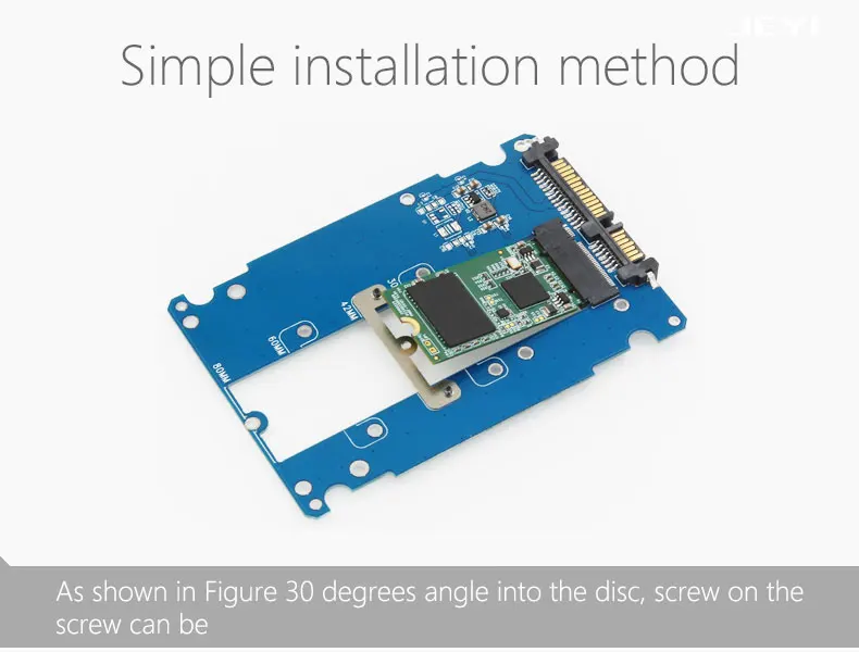 JEYI S118 NGFF в SATA SSD BOX SATAIII 2,5 'SSD 2230 2242 2260 2280 мм NGFF к 22Pin SATA 80 мм m.2 к SATA M.2 NGFF в SATA 3 SSD