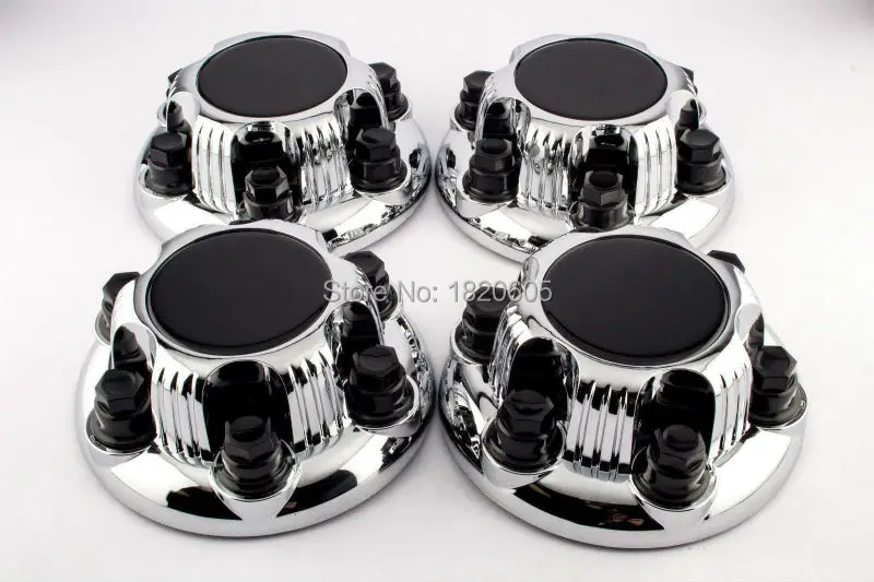 4pcs for CHEVY for GMC 6 Lug 16" & 17" Badge Wheel Center Hub Caps Nut