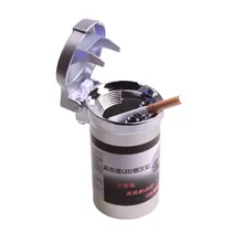 Автомобильная пепельница для мусора с подсветкой светодиодный светильник для Skoda octavia A2 A5 A7 Fabia Rapid Yeti Superb любых автомобилей