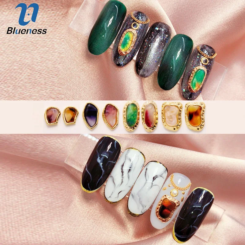

Blueness 10 Pcs/Lot Colorful Crystal 3D Nail Art Decorations DIY More Model Glitter Charms For Manicure Nails Art Design