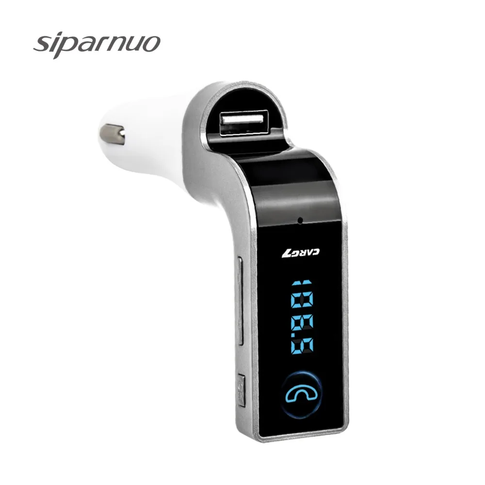 

4-in-1 Hands Free Wireless Bluetooth FM Transmitter G7 AUX Modulator Car Kit
