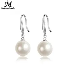 2016 la alta calidad de bella simulado perla stud pendientes joyería plateada de plata para para la joyería venta al por mayor