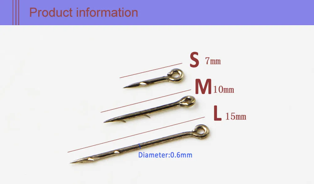 Bimoo 20 шт., 7 мм, 10 мм, 15 мм, Высокоуглеродистая сталь, шпильки для бойлов, ловли карпа, рыболовные снасти, аксессуары, размеры s, m, l