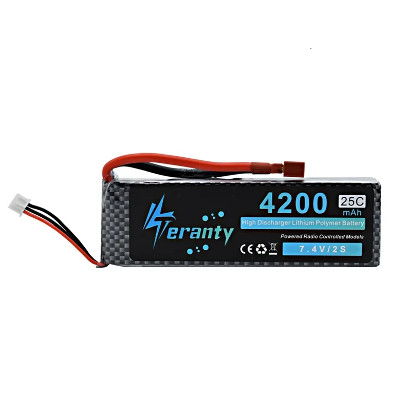 T/XT60/Tamiya разъемы 2S MAX 50C 7 4 V 4200mAh LiPo батарея для RC самолета вертолета автомобиля