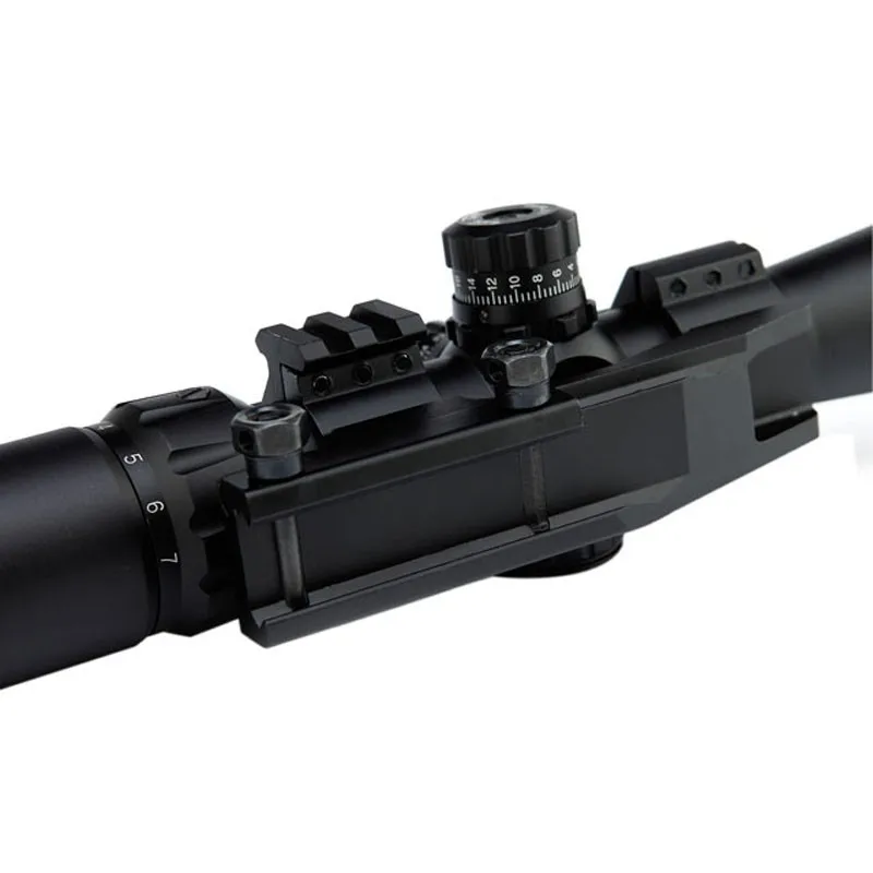 Компактный 8 см глаз Riflescope 2-7X32 винтовка Scout Mount Combo сетка оптический прицел три цвета Светящийся прицел