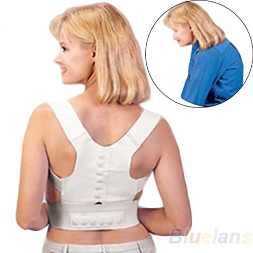 

Magnetic Neoprene Corset Belt for Back Brace Posture Corrector Straightener Shoulder for Thoracic Relieves Back Pain