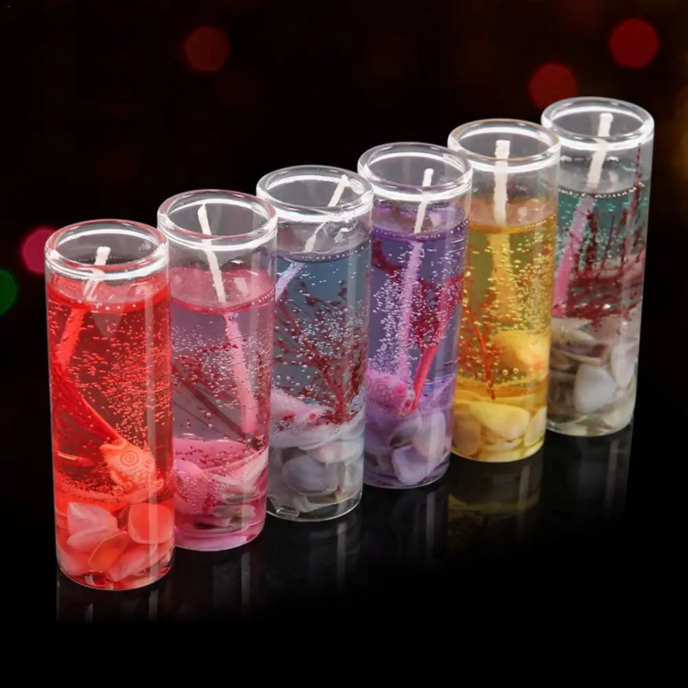 Romantic Candle Crystal Jelly Candle Wedding Valentine's Day Candles Aromatherapy Sea Jelly Birthday Celebration Lover Decoratio