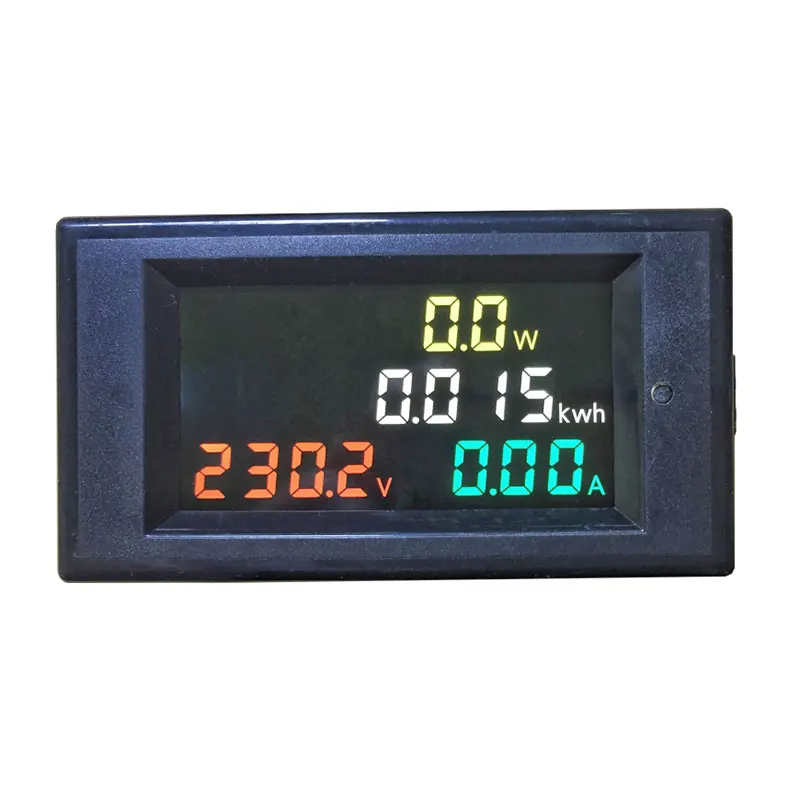 

AC80.0-400V 0.01-100A 4 in 1 AC Voltmeter Ammeter Power Energy Meter HD Color Screen 180 Degrees Flawless LED display