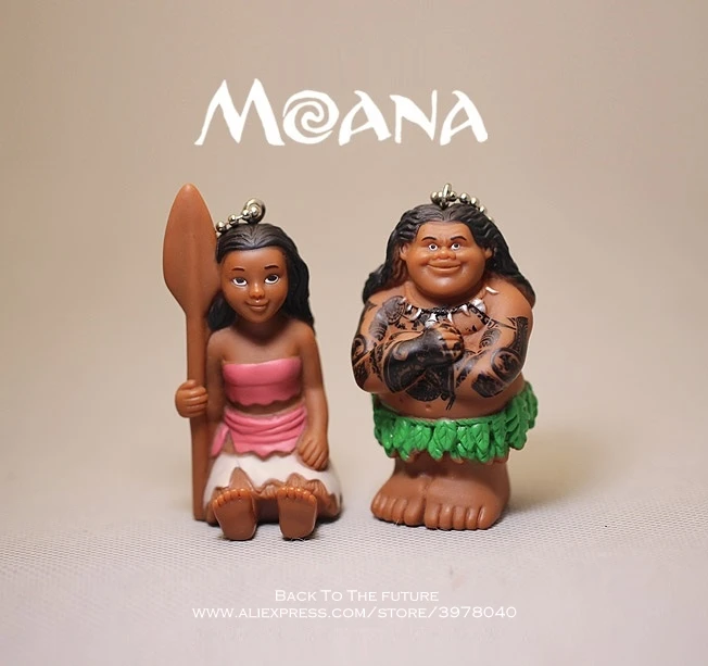 Disney Moana Princess 7 см 2 шт./компл. экшн-версия фигурка модель аниме украшение Коллекция