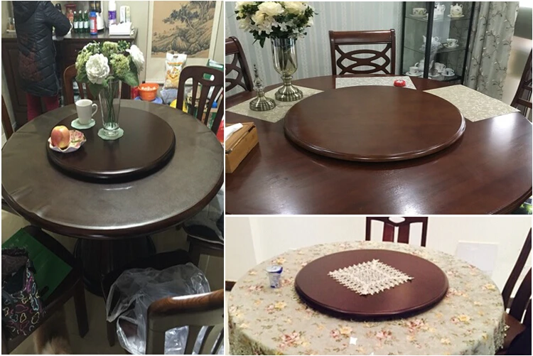 wood lazy susan dining table turntable lazy susan solid_0013