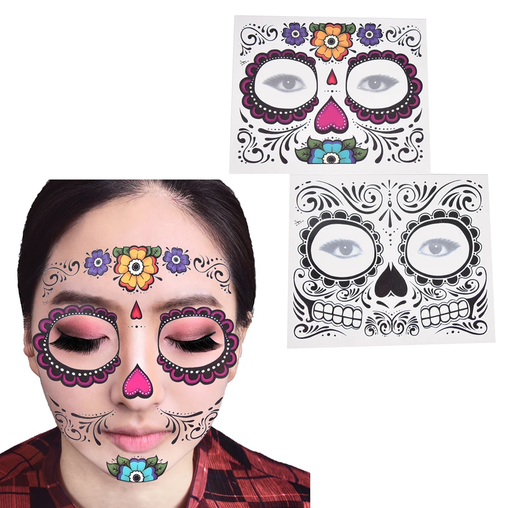

2019 New 1sheet Disposable Eyeshadow Sticker Magic Eye Face Waterproof Temporary Tattoo For Makup Stage Halloween Party