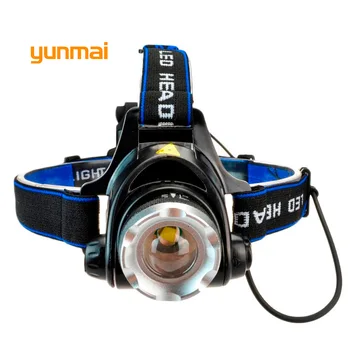 

yunmai High Poweful NEW XML T6 Led Headlamp Waterproof 3800lm Headlight use 4*AA Battery for hunting hiking camping light