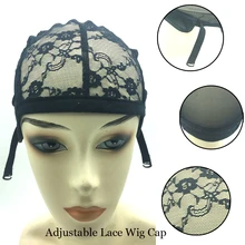 Новейший(1-50) шт парик с кружевом для изготовления париков горячий черный купол колпачок для сетка для парика волос Ткачество стрейч Регулируемая шапка для парика