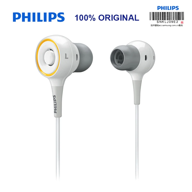Оригинальные Проводные Наушники Philips SHE6000 наушники вкладыши для бега Спортивная