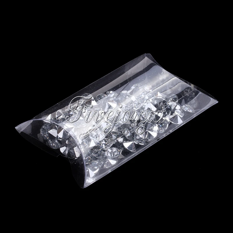 

100 pcs/lot Clear PVC Pillow Boxes Wedding Favor / Baby Shower boy / Bridal Sweet Candy Gift Box Party Supplies