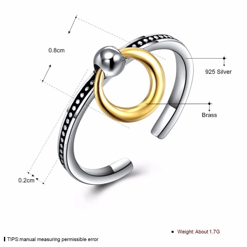 Adjustable 925 Sterling Silver Rings For Women Female Classic Anniversary Gift 2018 Hot Sale Promotion Price (jewelora RI103546)