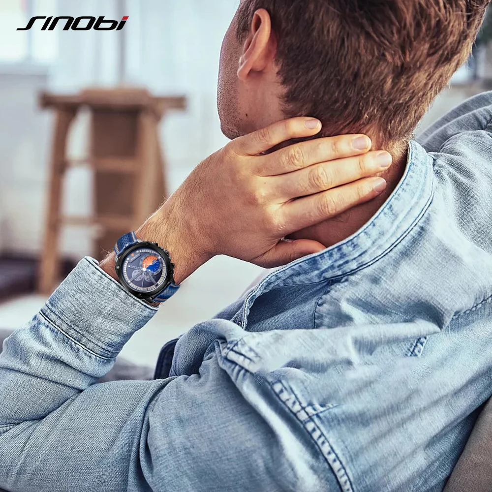 SINOBI Mens Chronograph Orologi Orologio Militare Esercito degli uomini di  Orologio Movimento Giapponese Al Quarzo di Sport Orologi Da Polso Relogio  Masculino|Quartz Watches| - AliExpress