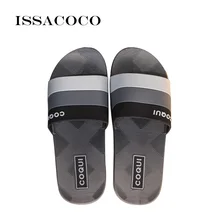 ISSACOCO 2018 New Slippers Men Shoes Sandals Summer Shoes Home Slippers Man Bathroom Shoes Sandals Men Pantuflas Terlik Chinelo issacoco 2018 new slippers men shoes sandals summer shoes home slippers man bathroom shoes sandals men pantuflas terlik chinelo