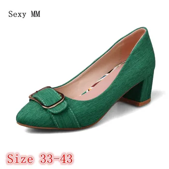 

High Heels Women Pumps High Heel Shoes Stiletto Woman Party Wedding Shoes Ladies Kitten Heels scarpin Plus Size 33 - 40 41 42 43