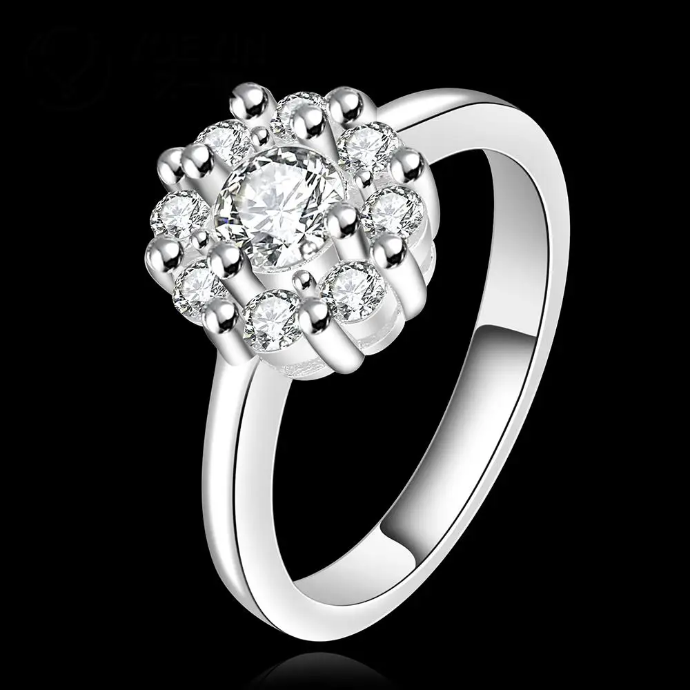 R520 2015 Новая Мода Brand Design Оптовая Классический silverjewelry Кристаллические кольца для