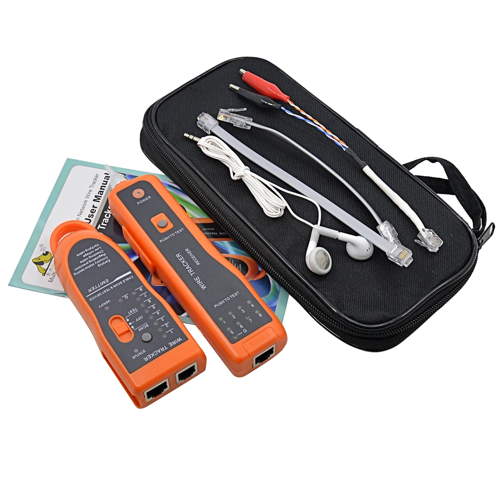 

CHIPAL LAN Network Cable Tester Telephone Wire Tracker for STP UTP Cat5 Cat5E Cat6 RJ45 RJ11 Line Finder Diagnose Tone Tracer