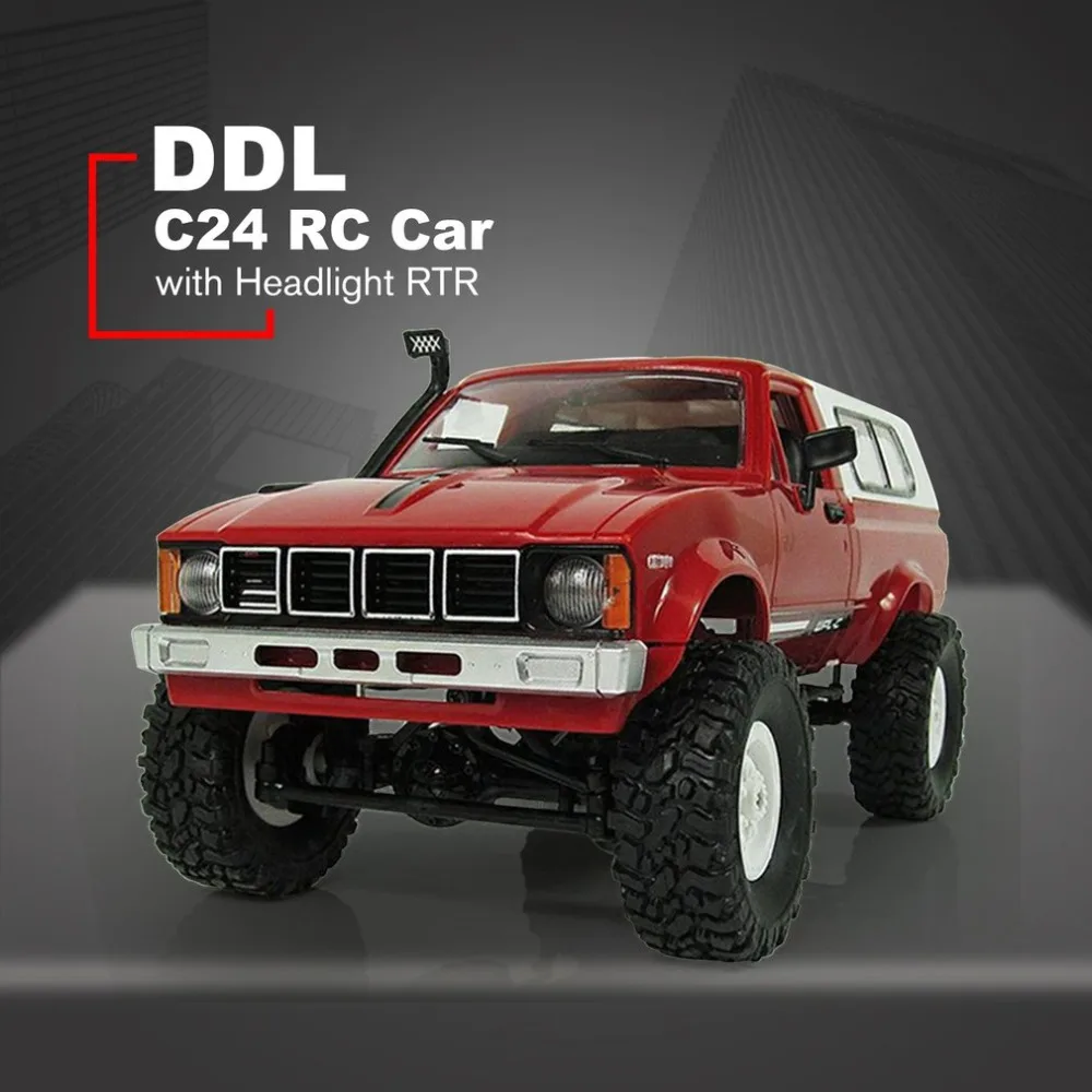 RC C-24 4WD 1:16 RC автомобиль внедорожный гусеничный скалолазание игрушки с фарой пульт дистанционного управления автомобиль багги игрушки для детей подарок RTR