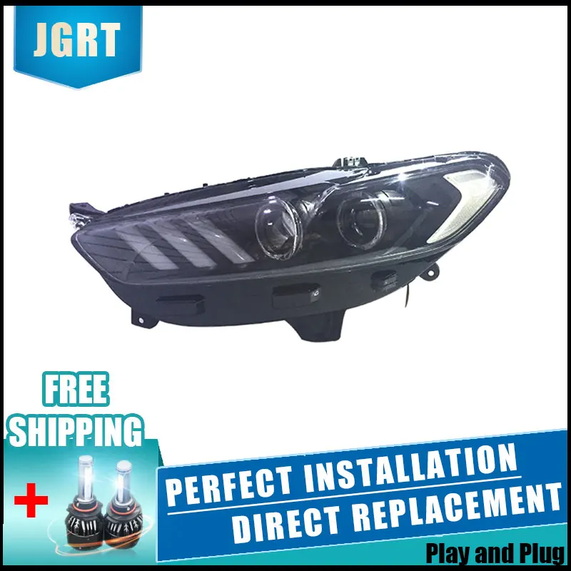  2PCS LED Headlights For Ford Mondeo 2013-2016 Car Led Lights Double Xenon Lens Car Accessories Dayt - 32891079792