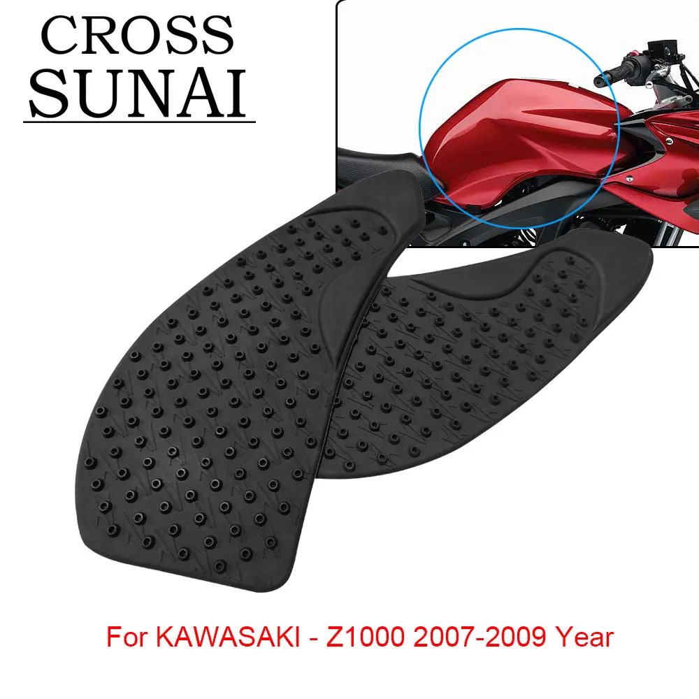 

Moto Fuel Tank Sticker Oil Anti Slip Sticker Motorcycle Accessories Parts Protector Tank Pad For KAWASAKI Z1000 2007 2008 2009