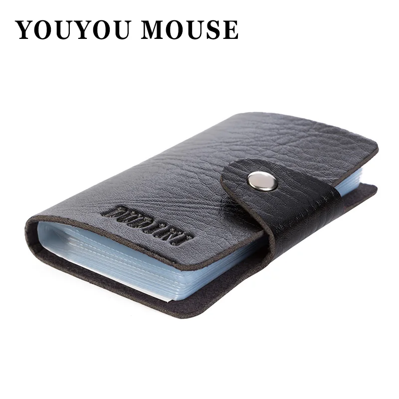 1pcs Free Shipping Men's Women Leather Credit Card Holder/Case Card Holder Wallet Business Card Package PU Leather Bag
