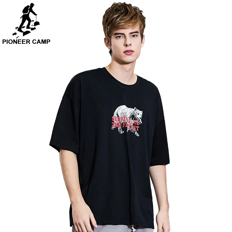 Pioneer Camp Летняя короткая футболка Мужская брендовая одежда хлопок высокое