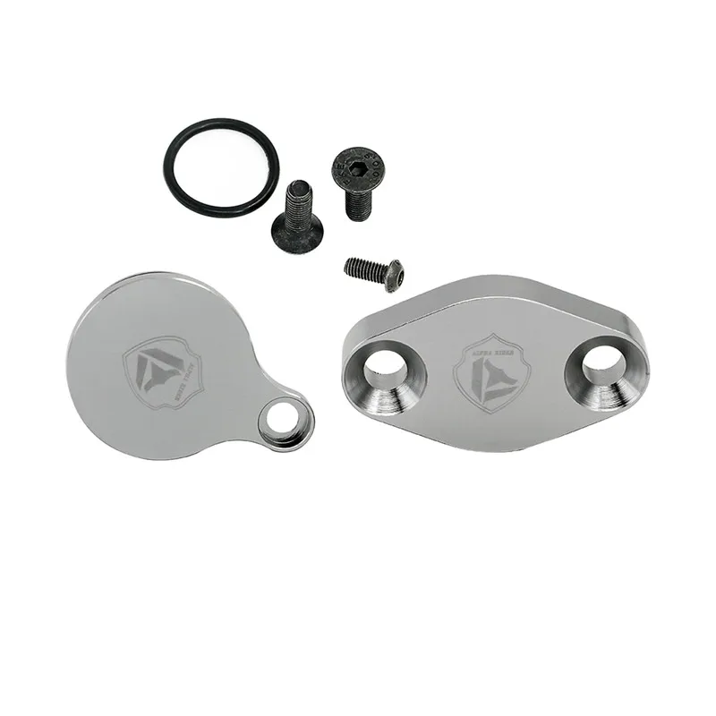 Billet aluminum LS EGR Delete Intake Exhaust Block Off Plate Set For Silverado 4.8L 5.3L 6.0L LQ4 | Автомобили и мотоциклы