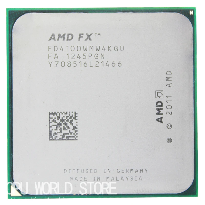 AMD FX 4100 четырехъядерный процессор AM3+/8 Мб/95 Вт FX серийный FX-4100