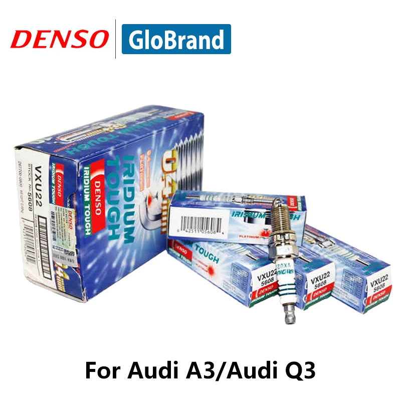4pieces/set DENSO Car Spark Plug For Audi A3 Q3 TT Junjie Cross FRV FSV