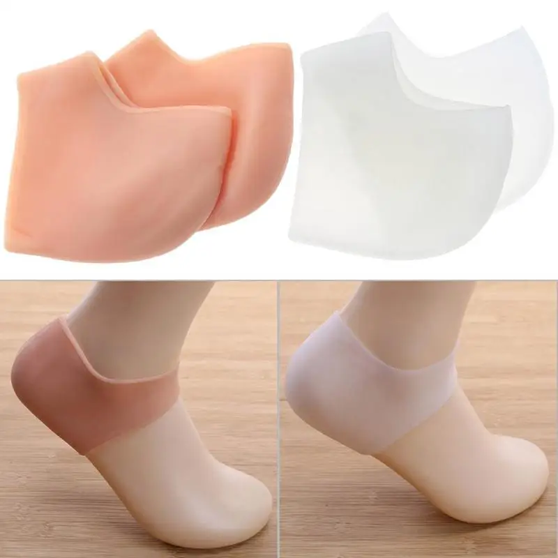 1 пара силиконовых гелевых защитных носочков для ног противотрещинные подушечки для ног мягкие противоскользящие инструменты для ухода за ногами 2 цвета