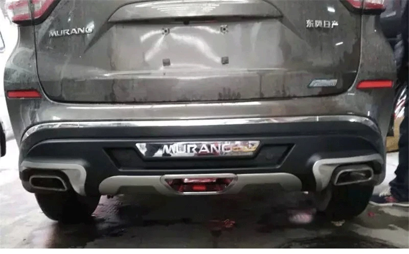 2 шт. для Nissan MURANO 2015 2019 передние и задние бамперы защита губ противоскользящая
