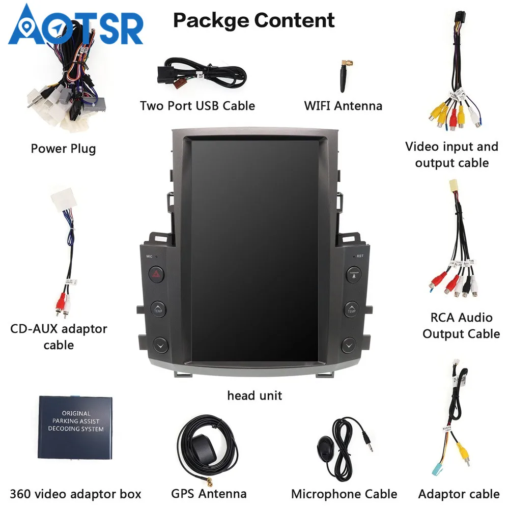 Flash Deal Tesla style Android 8.1 4+32GB Car GPS Navigation Auto No DVD Player For Lexus LX570 radio tape recorder unit multimedia player 5
