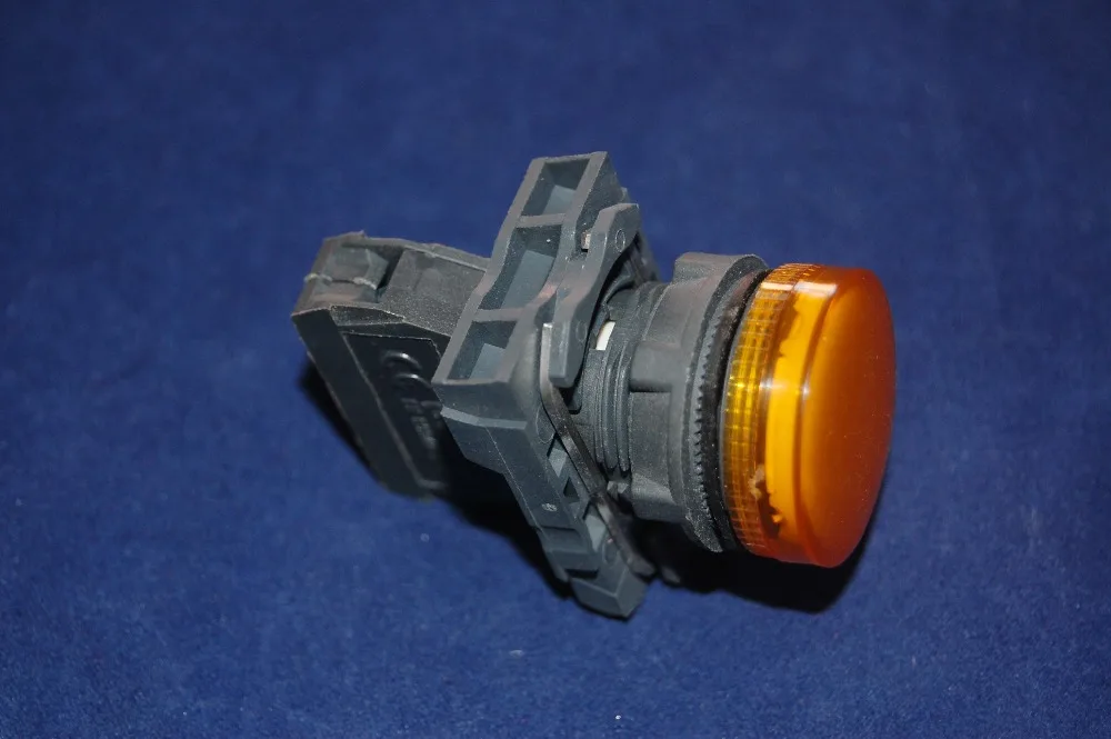 1PC 22MM XB5 Yellow Pilot light with BA9S LED Light Block FITS XB5 AVM5